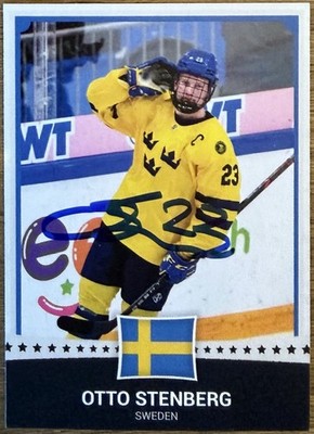 Otto Stenberg Signed Team Sweden - draft by St. Louis Blues 1st round in 2023