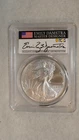 2024 P PCGS MS70 EMILY DAMSTRA SIGNED STAR PRIVY MARK SILVER EAGLE $1 COIN!