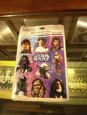 Vintage Star Wars Characters Sticker Sheet 1995 Lucasfilms (10 Stickers) +