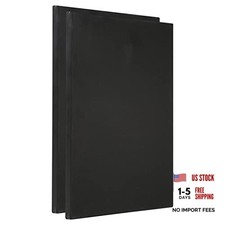 Paint Canvases Panel for Painting - 2 Pack Rectangle Wood 12x16 Inch - Black