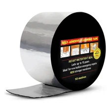 4 In. X 32 Ft. Self-Adhesive Flashing Roll Tape Membrane, Waterproof Patch Seal