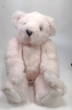 Pink Vermont Teddy Bear 2010 Jointed 17" Handmade USA Plush Stuffed Animal