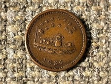 1864 Monitor Our Navy Patriotic Civil War Token