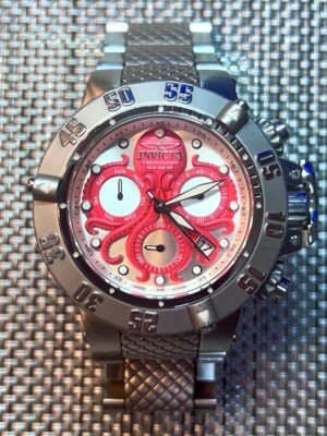 インディアン魚座 Invicta 27869 Subaqua Noma III Red Octopus 50mm Men's Swiss