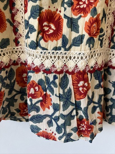 Roberta Roller Rabbit Girls Rosetone Carmela Dress Size 6 Floral Cotton - Picture 8 of 9