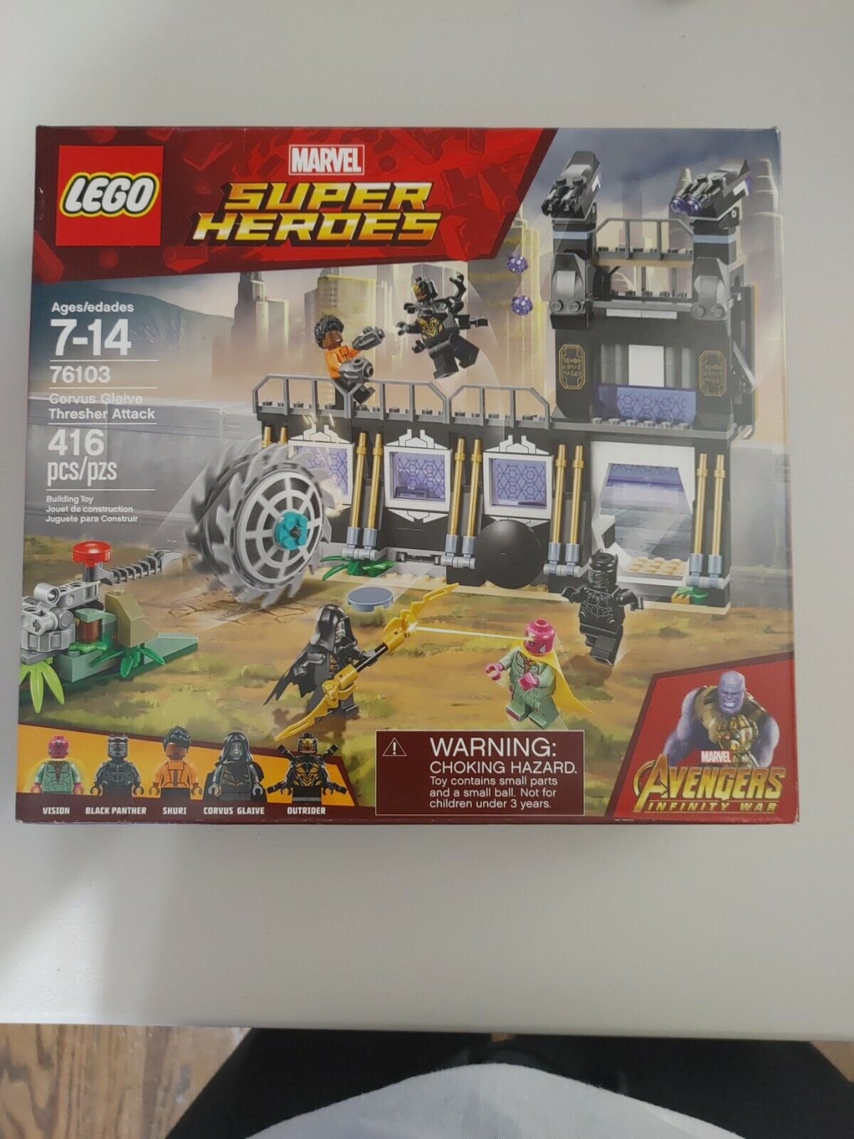 LEGO 76103, Corvus Glaive Thresher Attack, Super Heroes, Marvel, MIB, RETIRED!