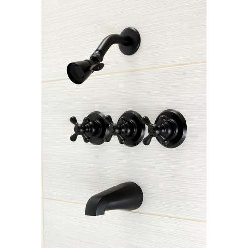 Kingston Brass KB230AX Victorian Tub and Shower Faucet, Matte Black, 2 x 8 x . - Picture 7 of 7