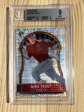Mike Trout #94 2011 Finest Xfractor /299 BGS 9 Rookie