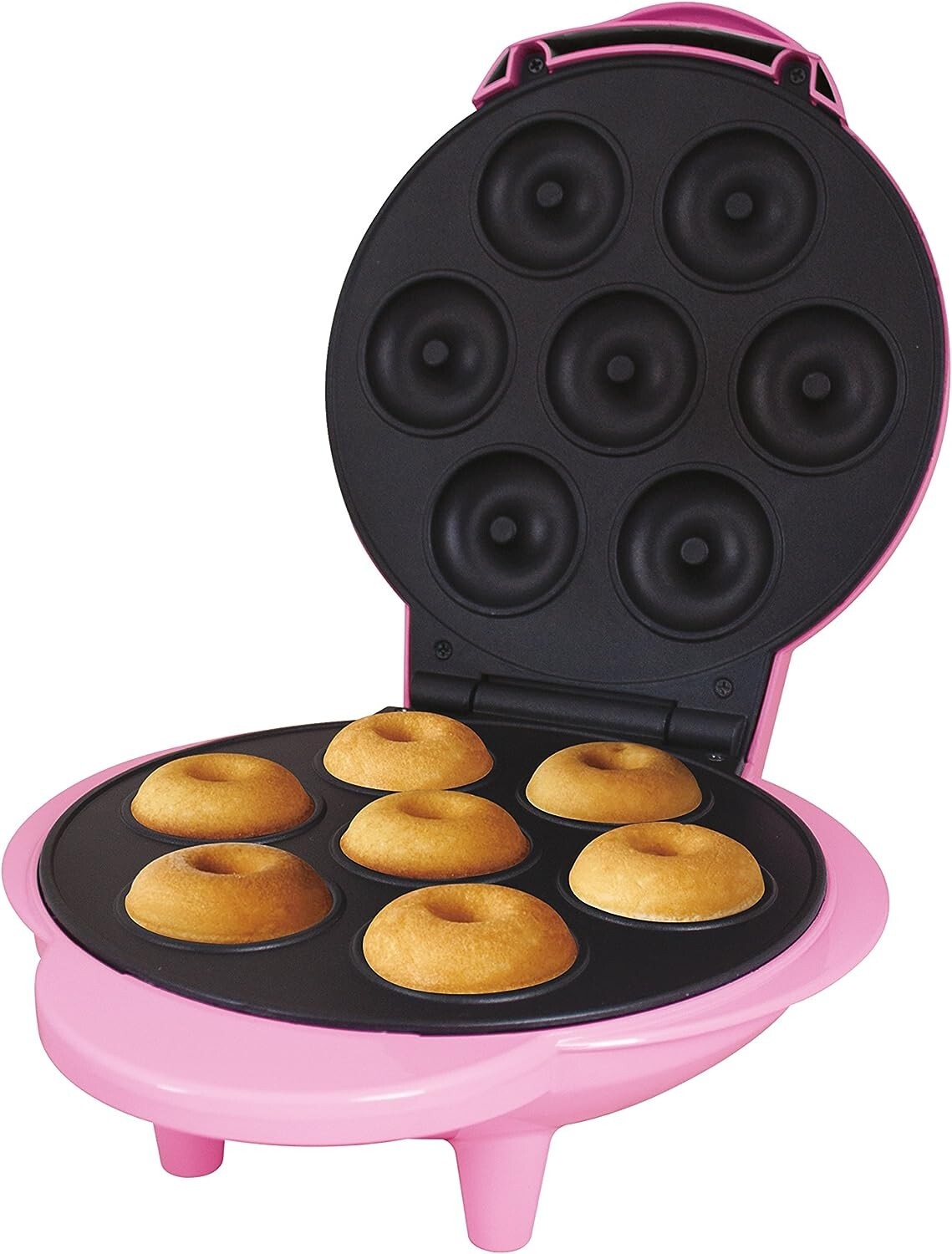 Global Gizmos 35580 1000 Watt Mini Doughnut Maker - Fun Pink
