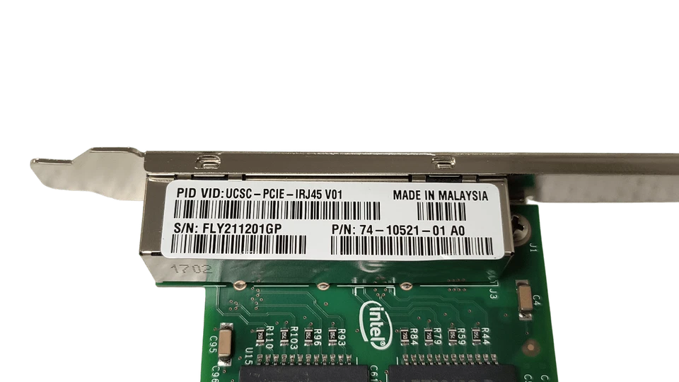 Cisco 74-10521-01 Quad Port 1Gb Network Adapter UCSC-PCIE-IRJ45 V01 Full Height - Image 3 of 4