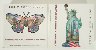 Statue of Liberty Shaped Twin Towers Butterfly Americana 1000 Pieces ...