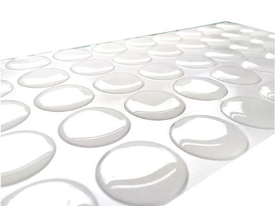 100x klare Epoxidharz Kuppel Aufkleber 50 mm 2 Zoll selbstklebende Flaschenverschlüsse