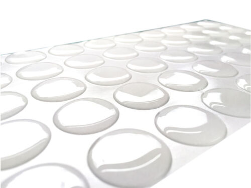 100 x autocollants de dôme en résine époxy transparente 25 mm 1 pouce bouchons de bouteille auto-adhésifs - Photo 1/1