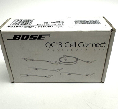 SEALED NEW Bose QC 3 Cell Connect Accessory Kit
