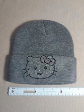 Hello Kitty sequin knit beanie hat