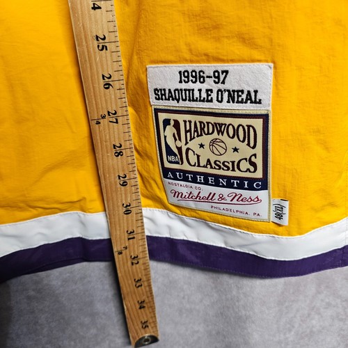 NWT Mitchell & Ness Authentic LA Lakers Shaquille O'Neal Warm Up Jacket 48 XL - Picture 6 of 9