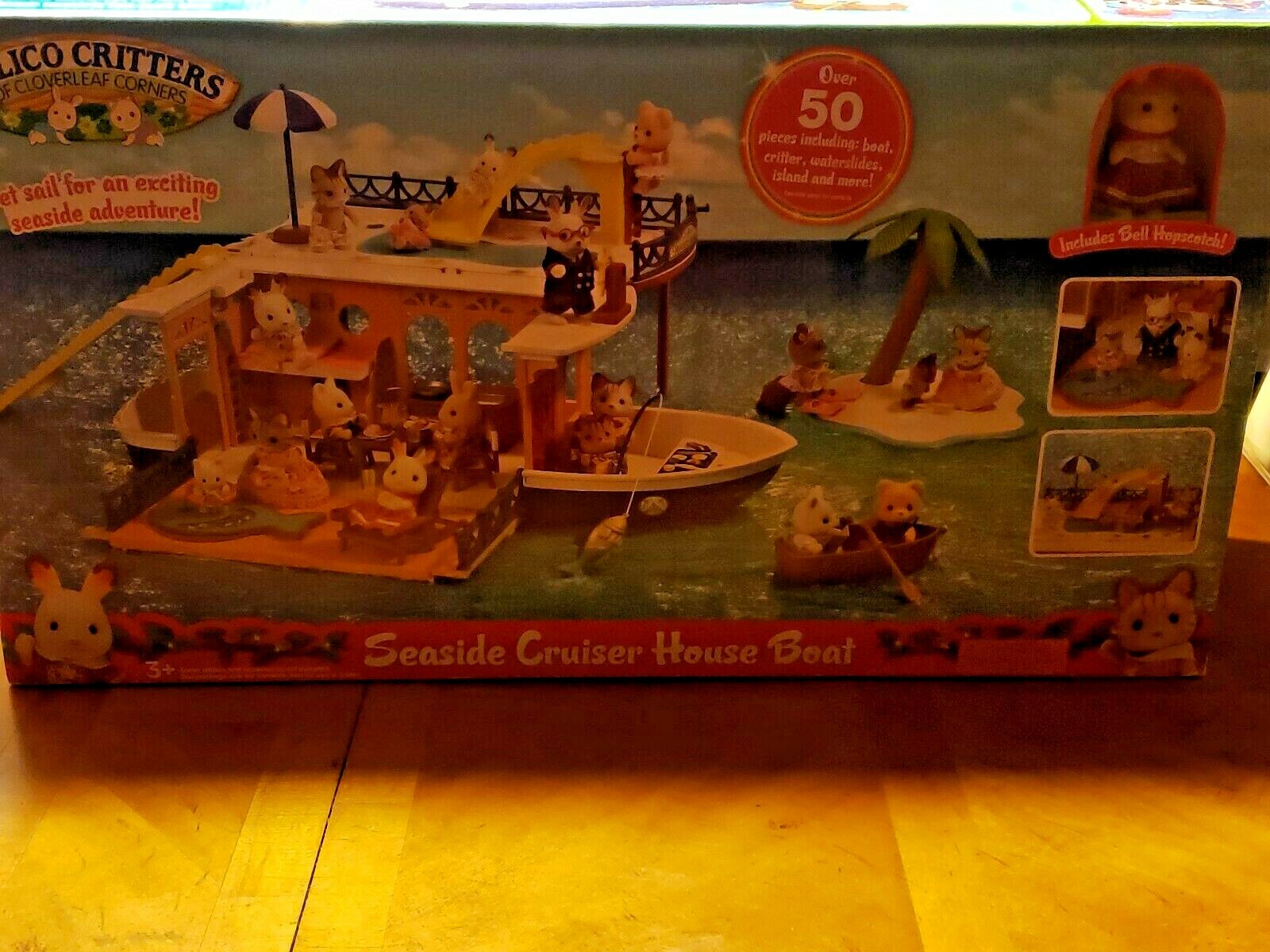 sylvanian families seaside cruiser houseboat value set
