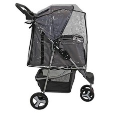 Image of Pet Stroller Dog Puppy Cat Pram Pushchair Travel Cart Jogging Buggy Carrier