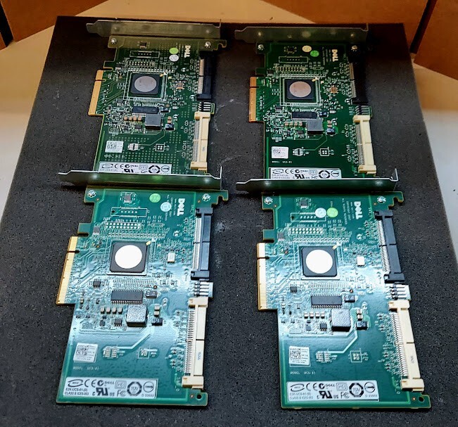 LOT OF 4 Dell UCS-61 SAS RAID Controller Card JW065
