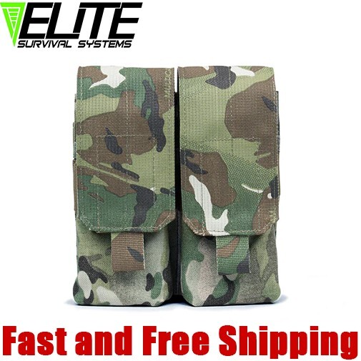 Elite Survival Systems MOLLE Double 5.56/308 Magazine Pouch/Mag Holder -Multicam-image