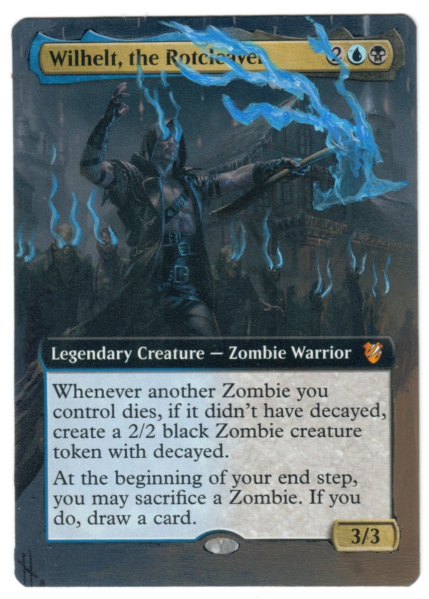 MTG Wilhelt Token EDH ゾンビトークンデッキ英語 Wilhelt the Rotcleaver Full Art Altered MTG Magic EDH