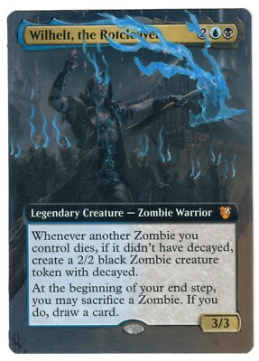 Wilhelt the Rotcleaver Full Art Altered MTG Magic EDH Commander Zombie  Token | eBay
