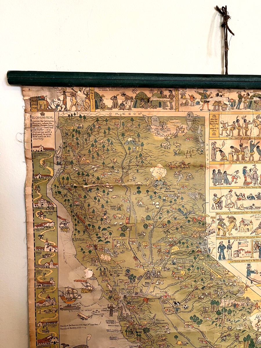 Map Of Fresno County California Barry Lawrence Ruderman Antique Maps Inc
