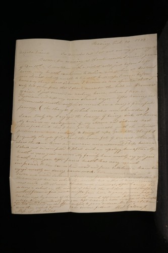 Vermont: Reading (#1) 1832 Stampless Cover, Brown Ms Postmaster Free to Sterling - Bild 3 von 4