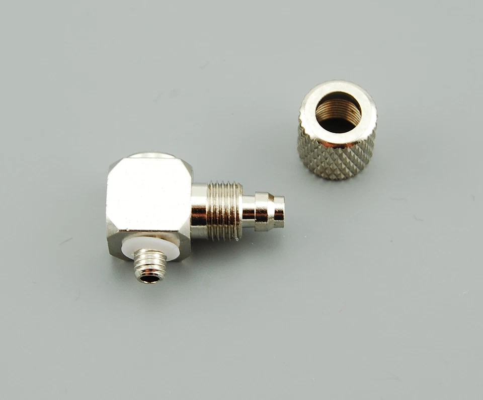 RC Hydraulik 90° Anschlussnippel abgewinkelt M5 + Überwurfmutter 4,0mm Schlauch - Bild 4 von 4