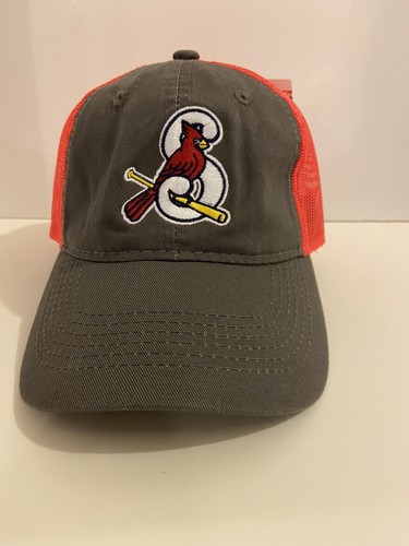 red baseball cap with logo 