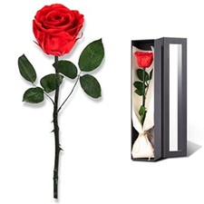 Christmas Rose Flower Gifts for Mom from Daughter and Son, SingleRose 00-red