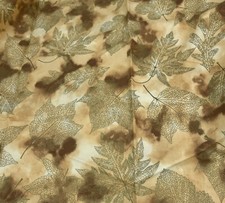 Timeless Treasures Cotton Fabric Nature CM3221 Brown Leaves - 44 X 1 Yard