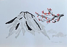 Unique Landscape Painting Watercolour Paper 21x30cm Original