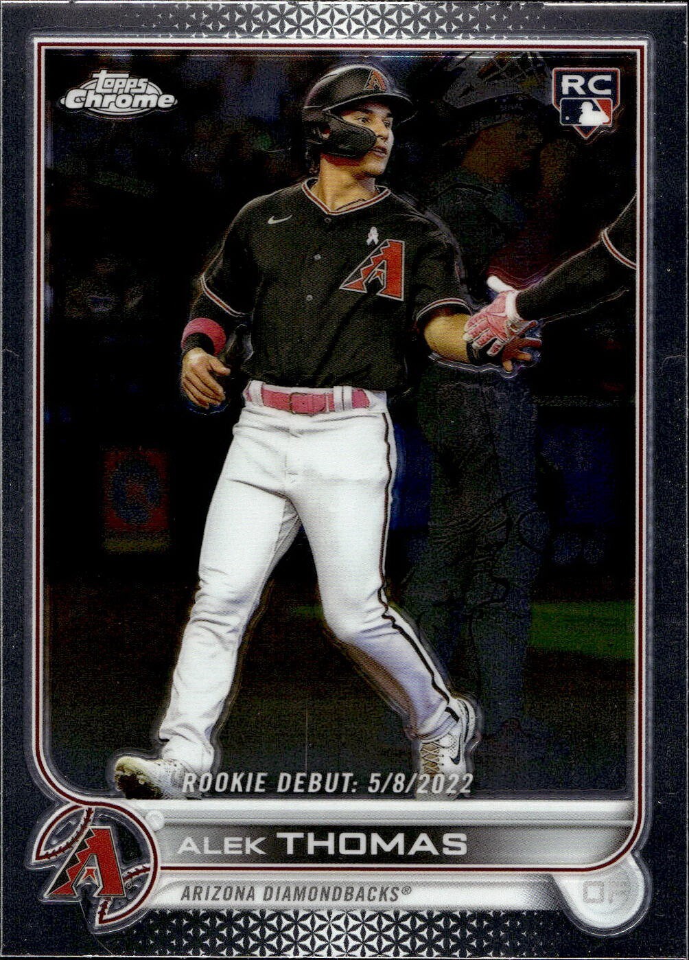 2022 Topps Chrome Update Alek Thomas Debut RC Arizona Diamondbacks USC122