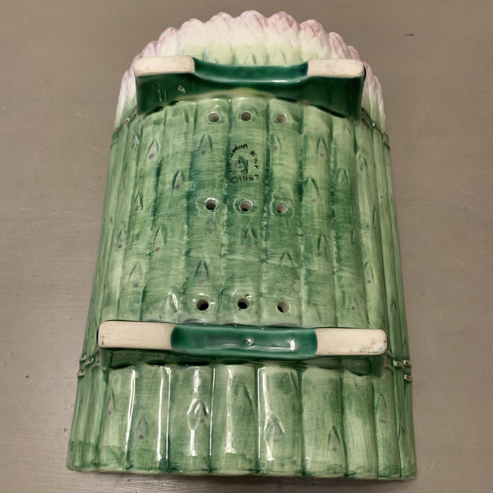 Vintage The Haldon Group 1987 Curved Asparagus Dish Japan