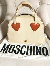 Authentic Rare Vintage 1980s Moschino Redwall "Hearts" - Small Handbag