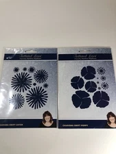 Tattered Lace Lot of 2 CHARISMA SWIFT Aster & Poppy Die Sets NEW