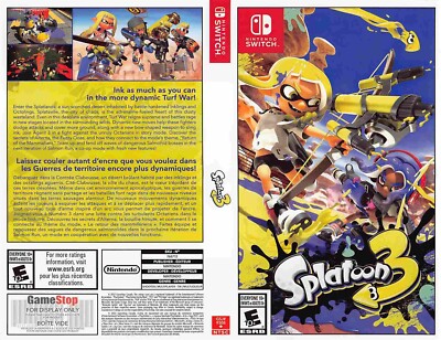 Nintendo Switch SPLATOON 3 store display box art | eBay