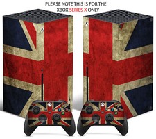 UNION JACK GRUNGE Xbox SERIES X Skin Decal Vinyl Console Wrap