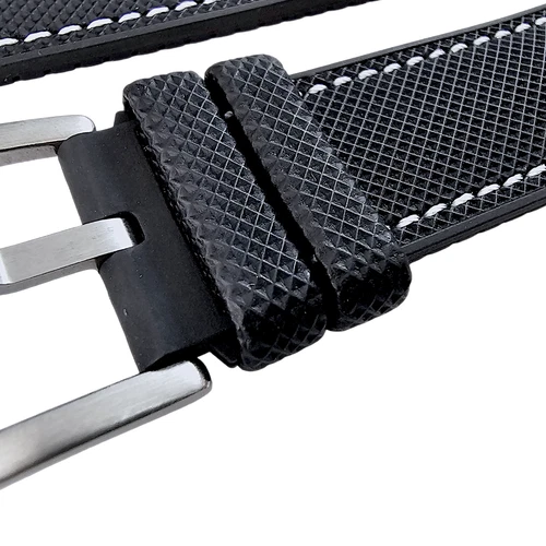 Elite Hybrid FKM Rubber Sailcloth Divers Watch Strap Band Two Piece 20 21 22 mm - Picture 63 of 94