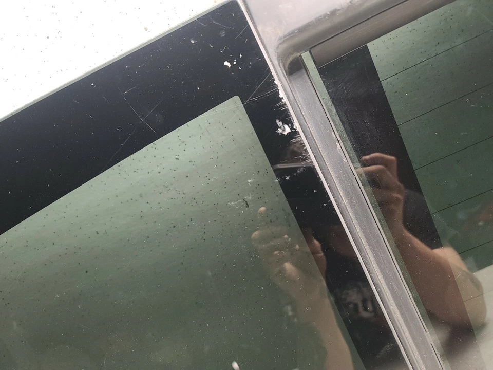 ** 05-12 Nissan Titan 3 Piezas Corredera Eléctrica Trasera Cristal Ventana Calefacción V17 Foto 3 de 4