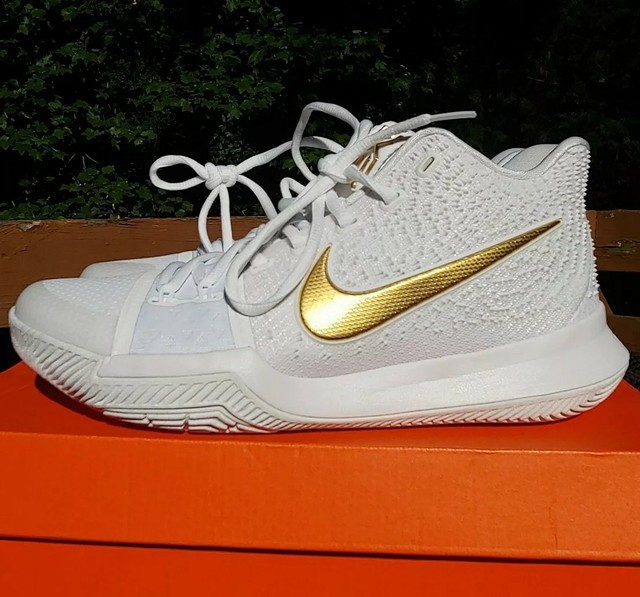 kyrie 3 finals white and gold