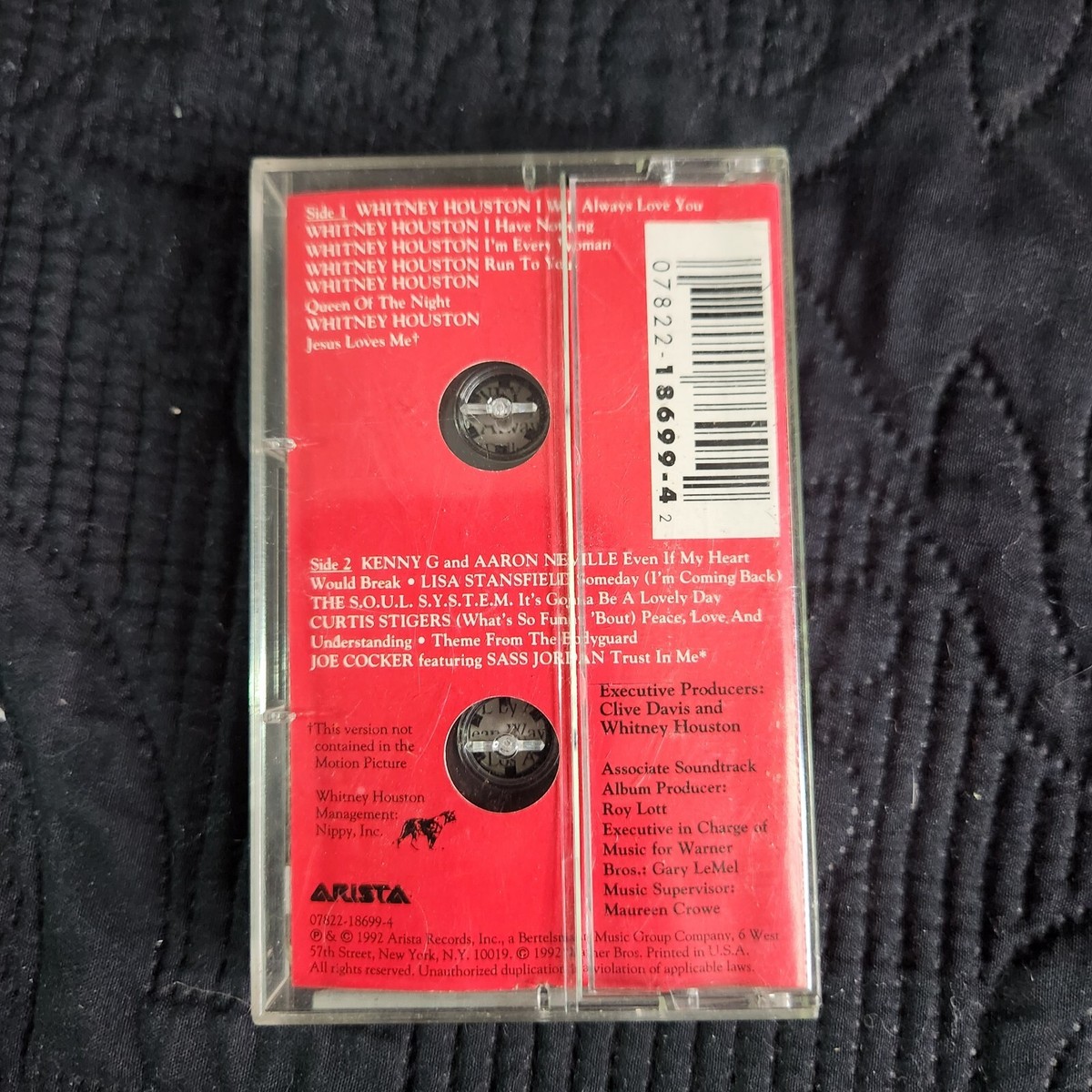 The Bodyguard Cassette Tape Original Soundtrack Whitney Houston