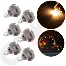 6Pcs T4/T4.2 Neo Wedge Warm White Climate Control Indicator halogen Bulb Lights