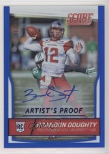 2016 Score Rookies Artist's Proof Signatures 23/25 Brandon Doughty #338 Auto rd4