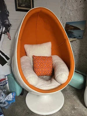 Fauteuil Œuf Année 70 - Photo 1/4
