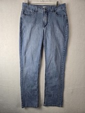 Riders By Lee Womens Jeans 16 M Mid Rise Bootcut Blue Denim Cotton Spandex Blend