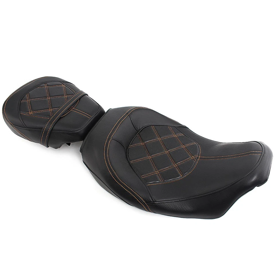 Rider and Passenger Seat For Harley Touring CVO Street Glide Road King Road King - Imagem 3 de 4