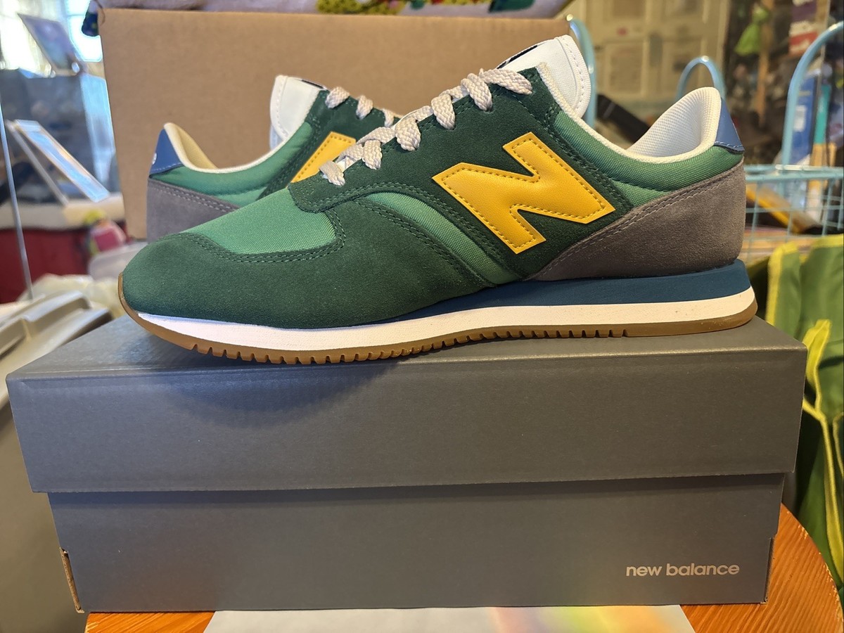 NEW! RARE! NEW BALANCE 420 UL420v2 GREEN YELLOW MENS SIZE 7.5