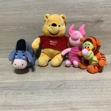 Winnie the Pooh Plush Lot Pooh Tigger Eeyore Piglet -GUND First Years Disney Mix